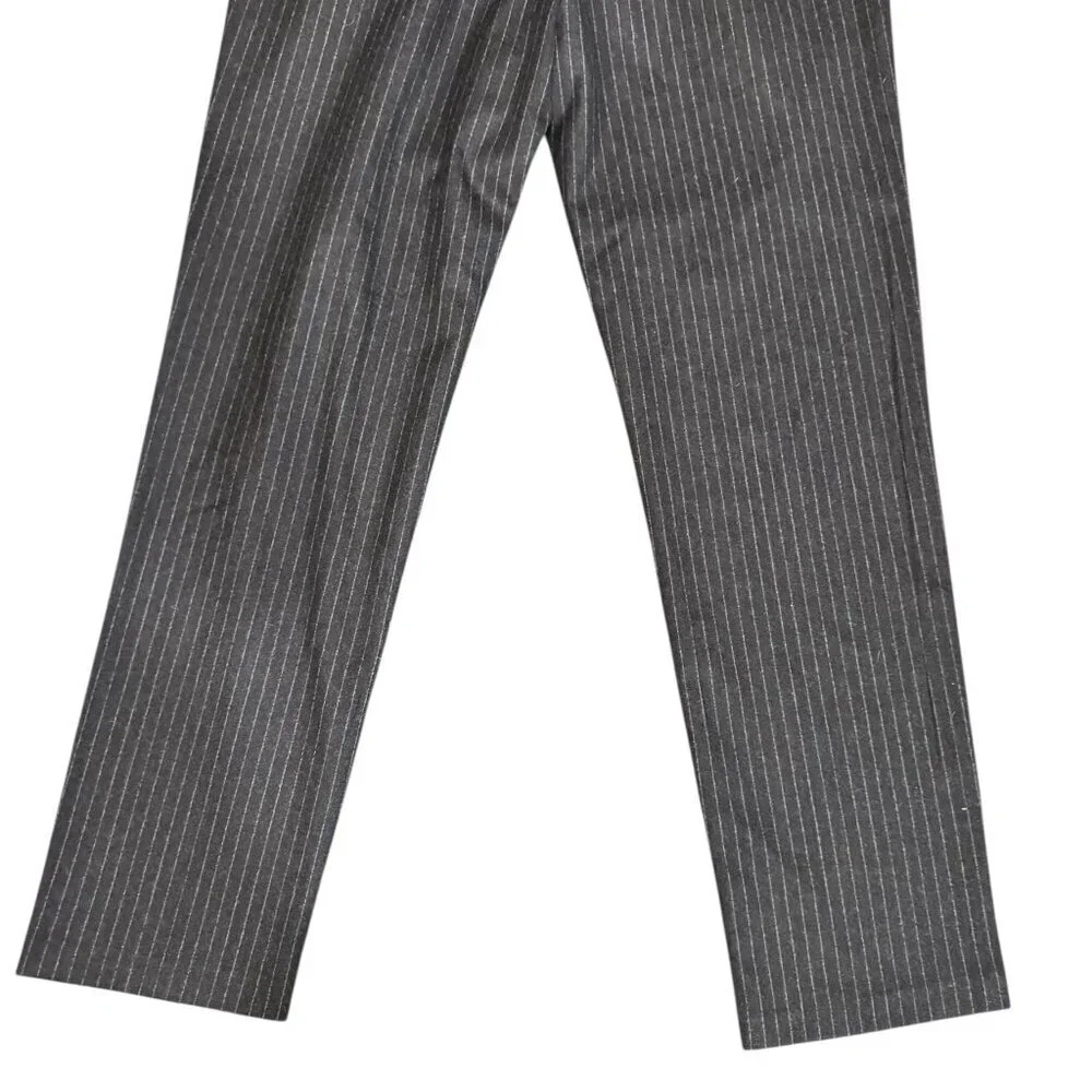 Banana Republic Men’s Wool Flannel Trousers Vitale Barberis Canonico 120’s •